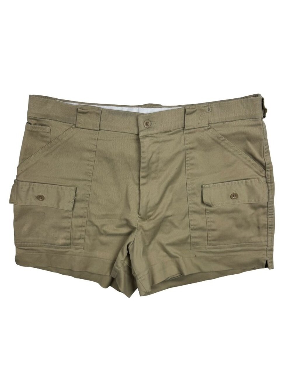 VTG Sportif Stretch Men's Polyester Blend Pocket Shorts Khaki/Brown • Size 38